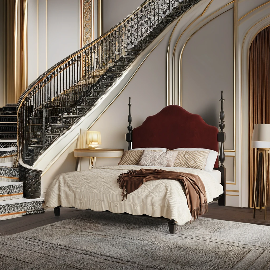 PurelyFeel Paris 1 8 м двуспальная кровать принцессы с высокой спинкой американская римская колонна цельная деревянная и металлическая рама французский античный стиль