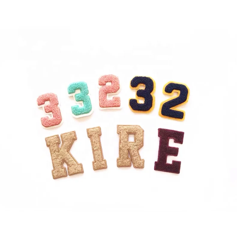 Quality Goods Fashion Letter Chenille 3d Patches Tracksuit Sets Mens Embroidery Patch For