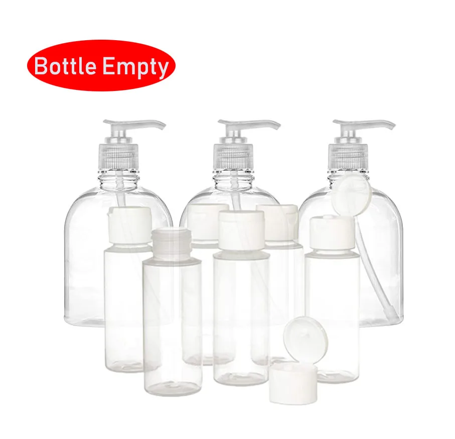 
Plastic Empty Squeeze Bottles with Flip Cap Durable Lotion Dispenser Bottles Large Clear Empty Bottles For Self-Tanners Hand Soa 