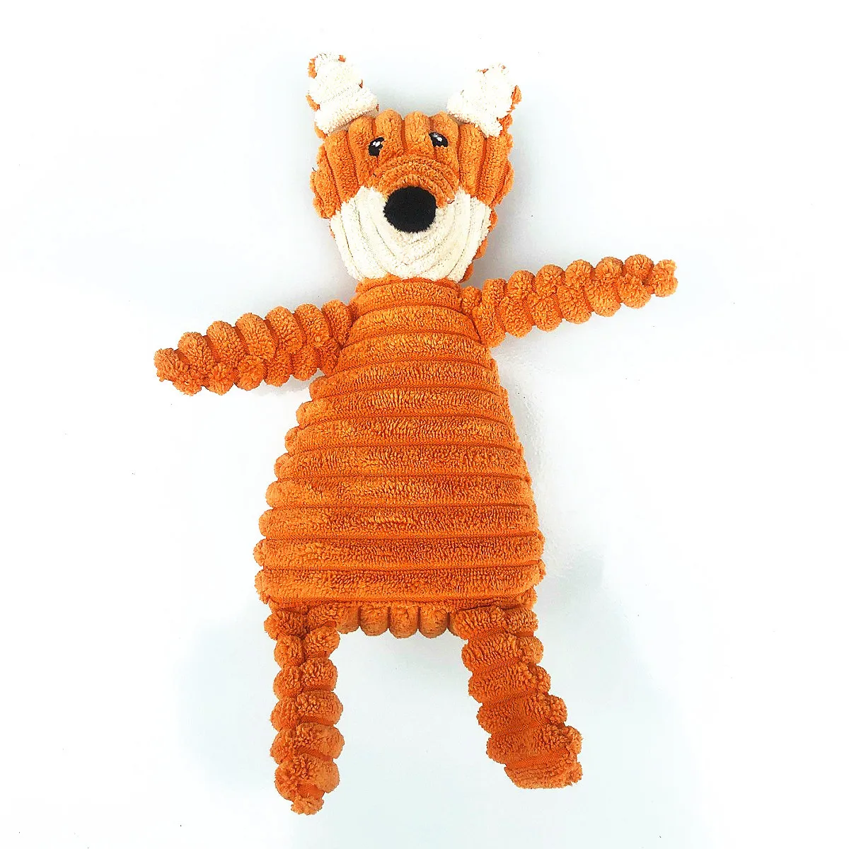 eco friendly multi-colors durable cartoon animals design pet vent training corduroy soft dog interactive IQ chewing sound toys