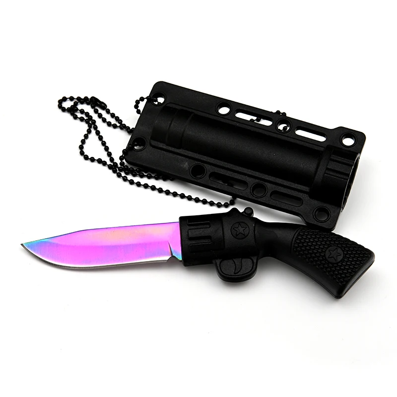 Outdoor Practical Hunting Survival Camping Neck Knife Fixed Blade Tactical Knife With Sheath