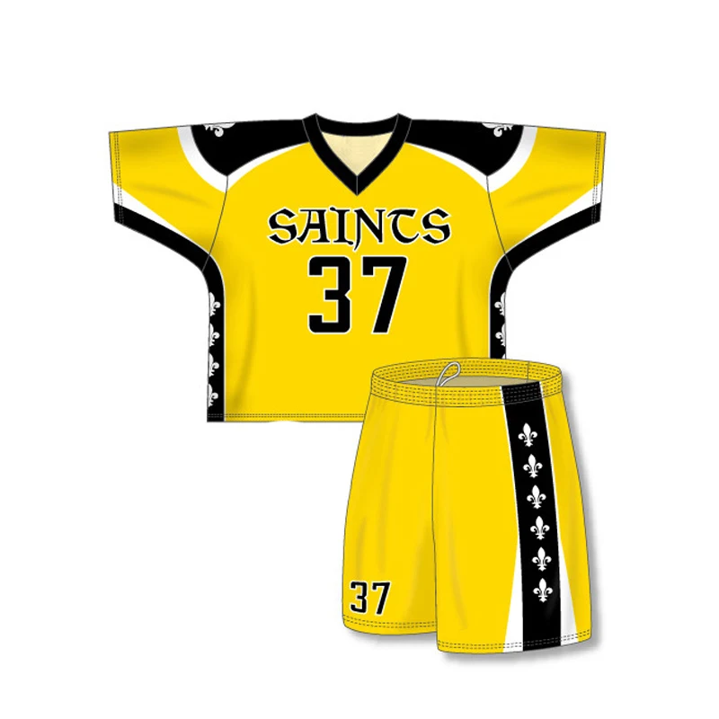 Wholesale Cheap Custom Best Quality Sublimated College Youth Lacrosse Uniforms Custom Designs for Men Sportswear 100% Polyester