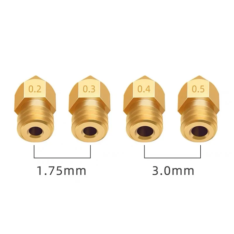 Lankeda 3d printer nozzle MK8 brass nozzle for Creality CR10 / Ender 3pro / Ender5 / Replicator