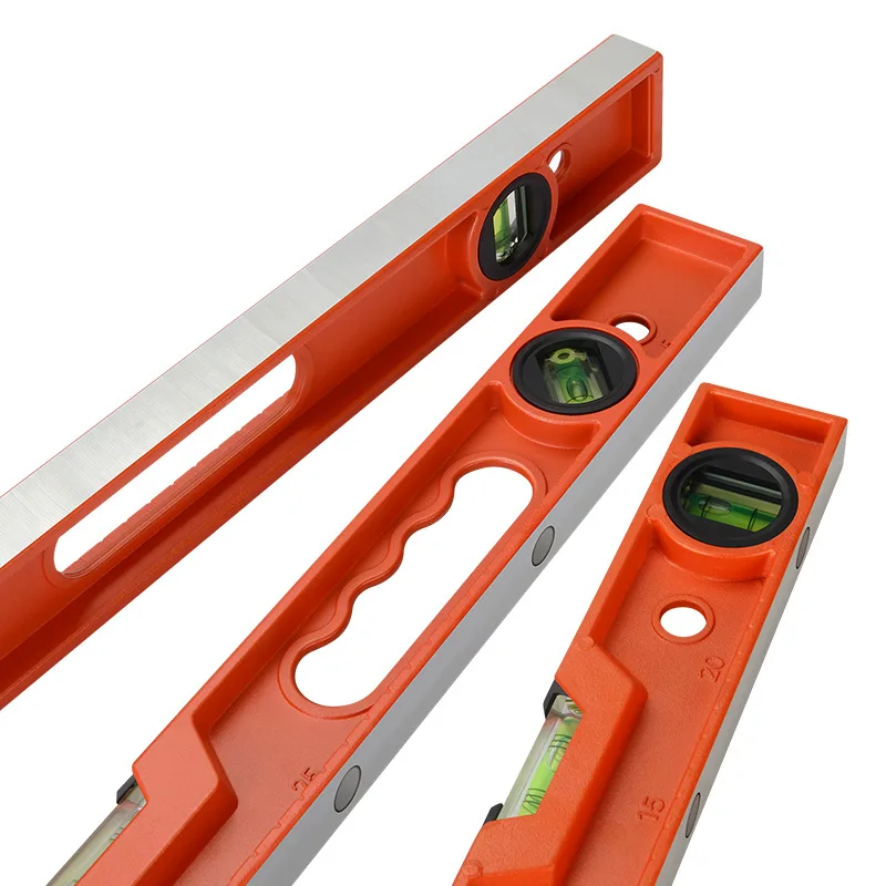 heavy cast aluminium construction scaffold spirit levels with a milled magnetic base