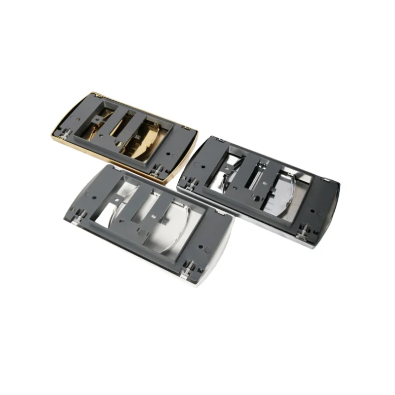 Bathroom Black Mechanical conceal cistern panel plate actuator flush plate toilet push button