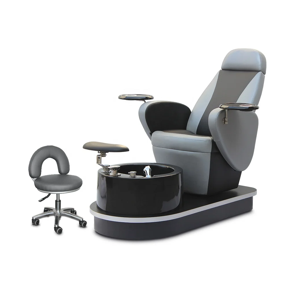 Modern New Beauty Nail Salon Furniture Electric Pipeless Jet Whirlpool Manicure Foot Spa Pedicure Chair