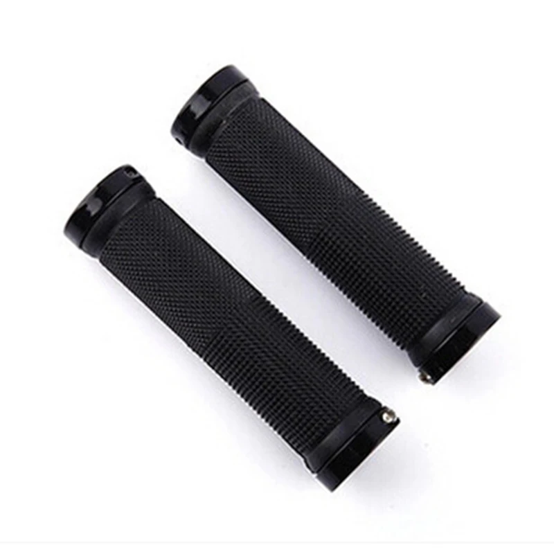 Rubber-locked meat ball horns non-slip shock-absorbing mountain straight handle folding universal bicycle handle