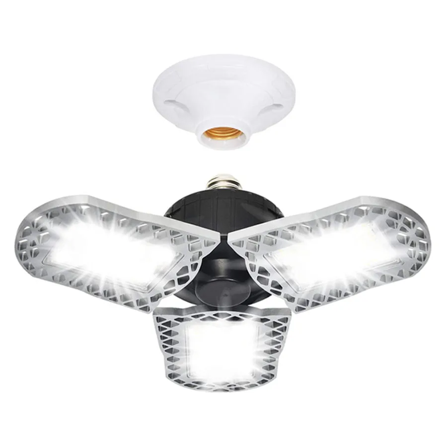 Quick shipping 60 Watts Aluminum Basement Light with Adjustable Multi-Position Panels 6500LM Garage Light 2021