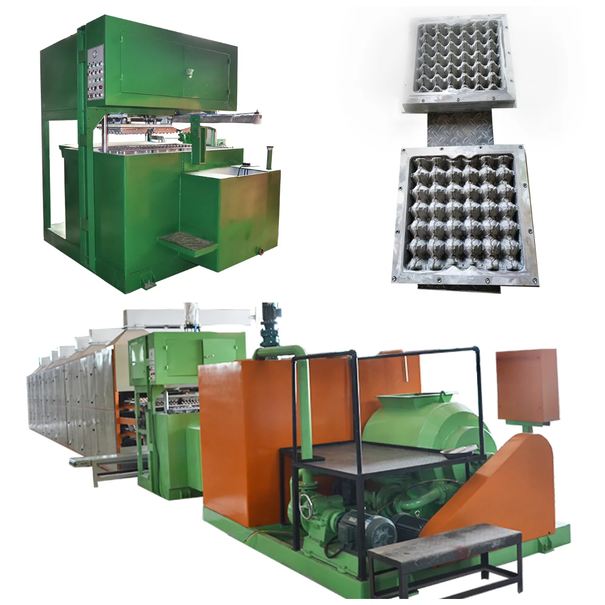 Recycled waste paper pulp molding machine for Industrial Product Packaging