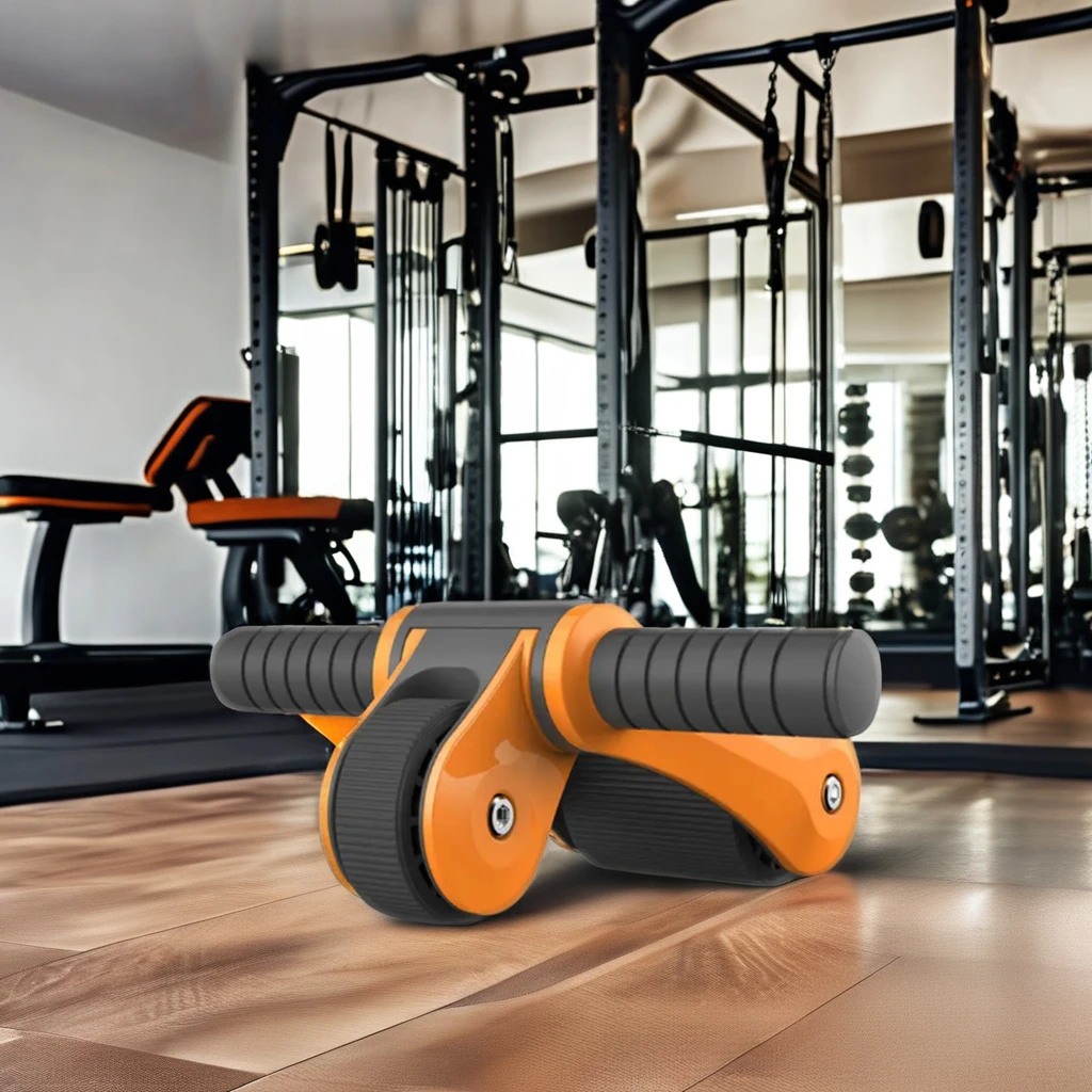 High Quality Commercial Abdominal Wheel Fitness Ab Roller Wheels Multi-Functional Double Wheel Hot Sale Health Device