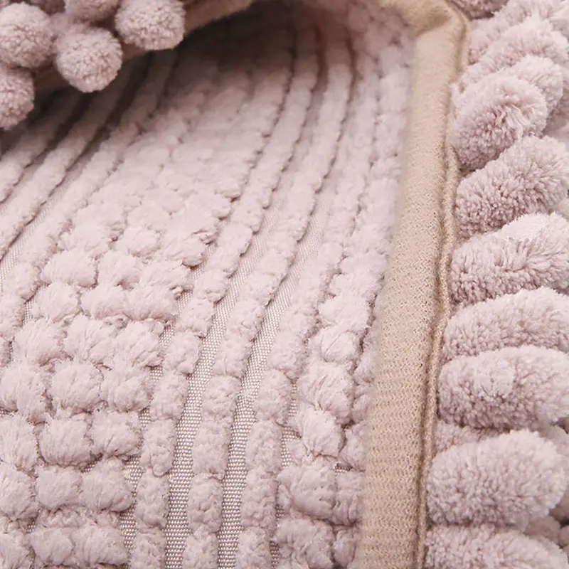 
Hot Selling Good Feedback Bathroom Carpet Non-Slip Chenille Bath Mat 