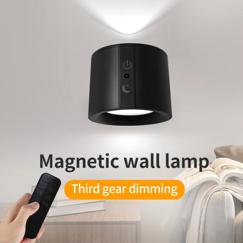 Smart LED Wall Sconces up and down Wall Mounted Lamp Ambiance Rechargeable Battery Operated Wall Light for Reading Bedside