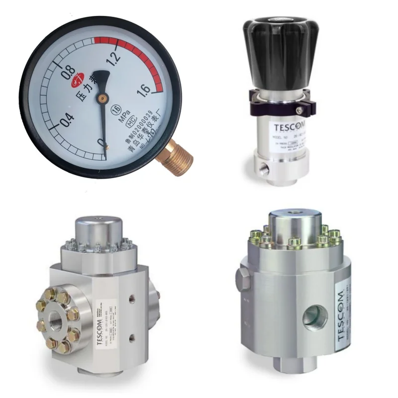 Chinese Pressure Gauges and Emerson TESCOM 26-2500 and 26-2900 Series Back Pressure Control Regulators