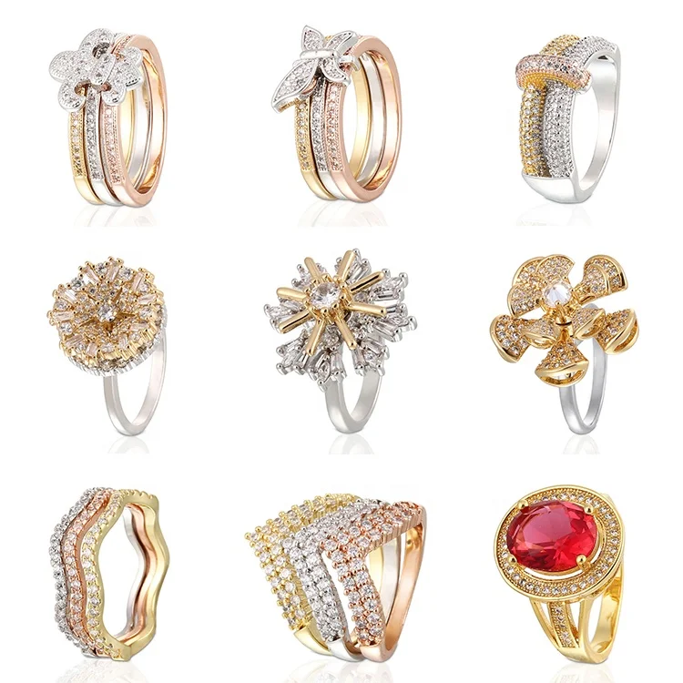 new design wholesale women fancy arabic cheap fake rings