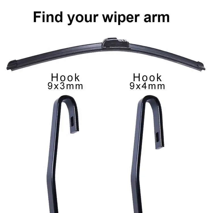 Conventional wiper,U-Hook  Frame windshield car glass wiper