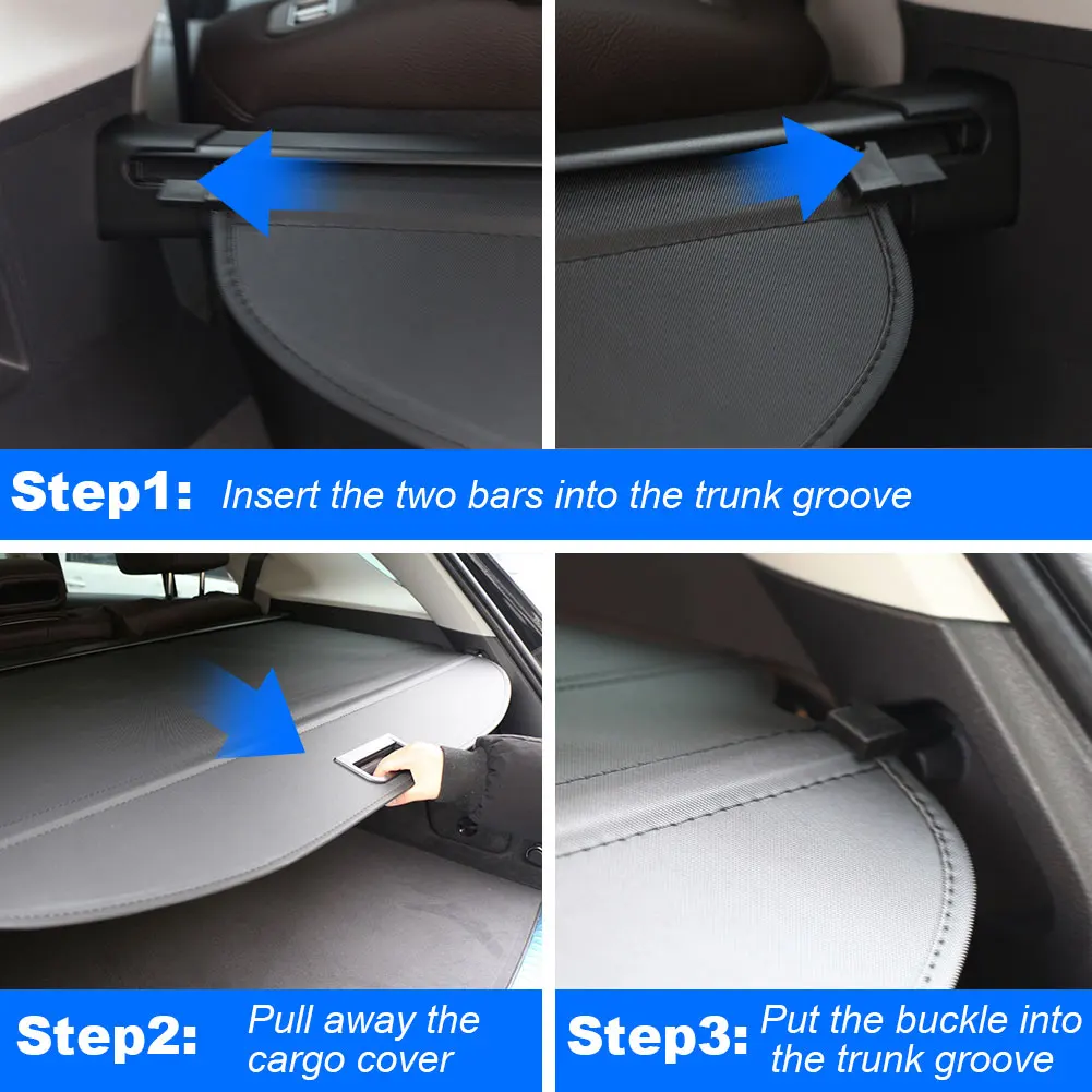 car accessories 2023 2024 OEM ODM Retractable Cargo Cover for Honda Passport 19-22 Cargo Security Shade Cargo Area Cover Genuine