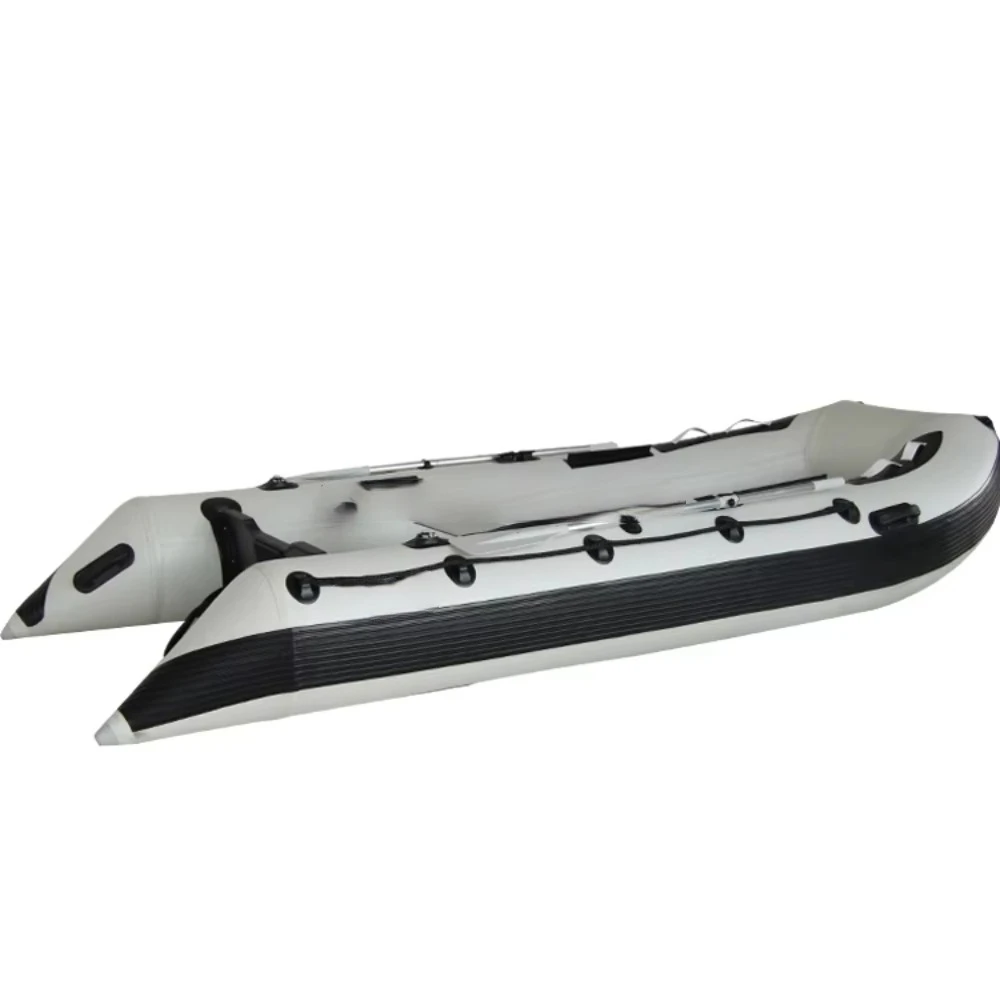3.8m PVC Hypalon Catamaran Kayak Aluminum Hull Speed Boat Cataraft for Rivers 4m Inflatable Speed Boat
