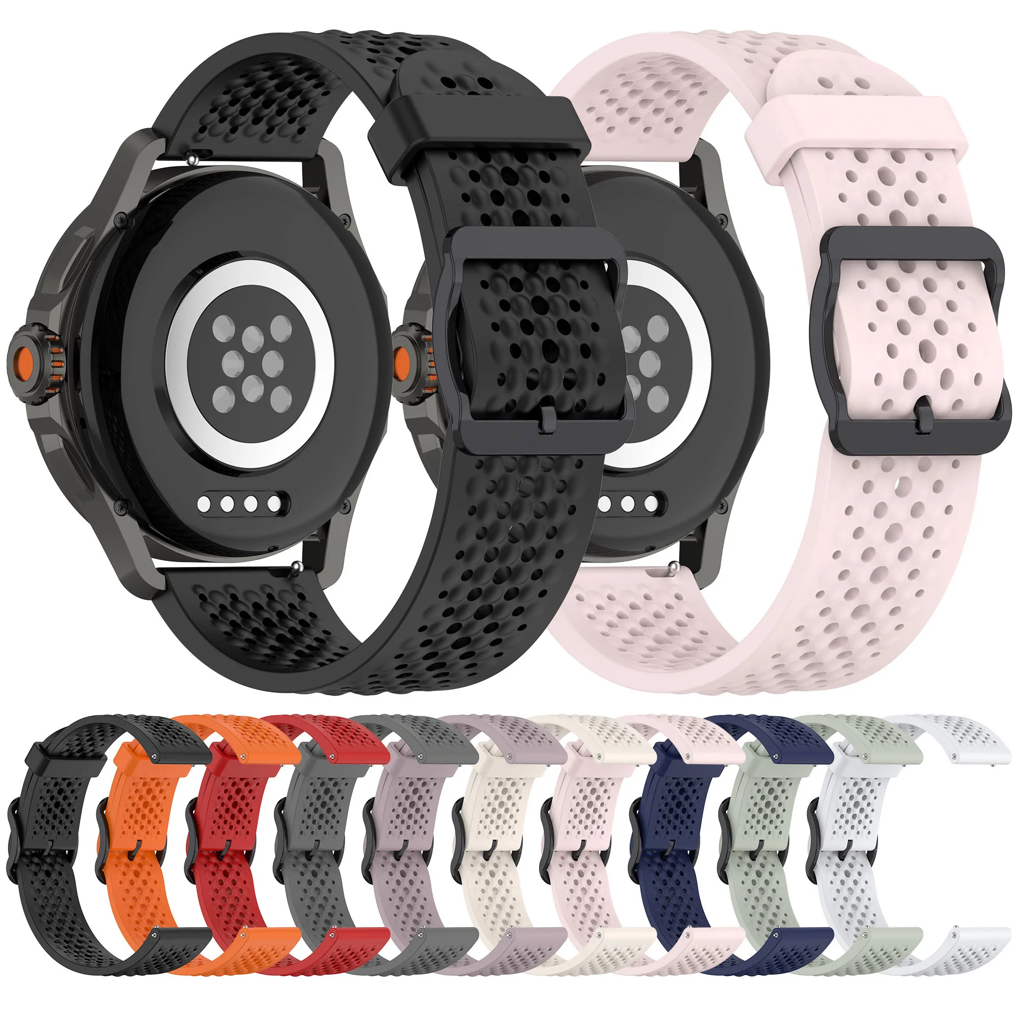 Tschick 20 22 мм спортивный силиконовый ремешок для часов Xiaomi Watch S4 2 Pro S3 S2 S1 Mi Active