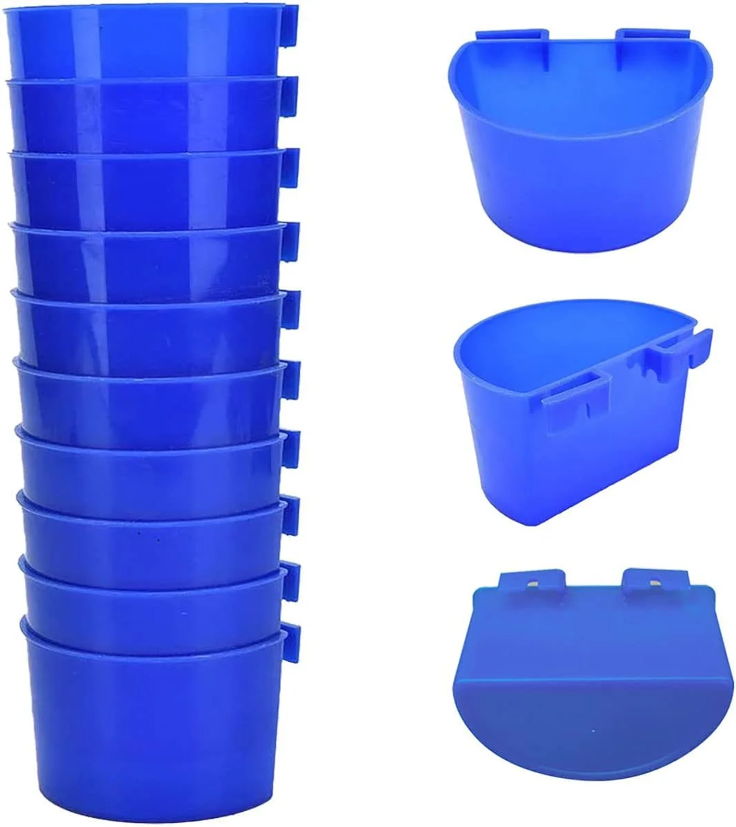 Factory supply Crescent Suspended Feeder for Pet Pigeon Bird Food Feeder and Water Dispenser Drinker