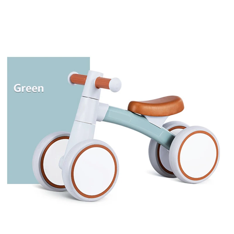 2024 Kids Bike Balance 1 - 3 Years Old With Assist Wheel Safe Baby Learn To Walk Toys Bike Kids Tricycle