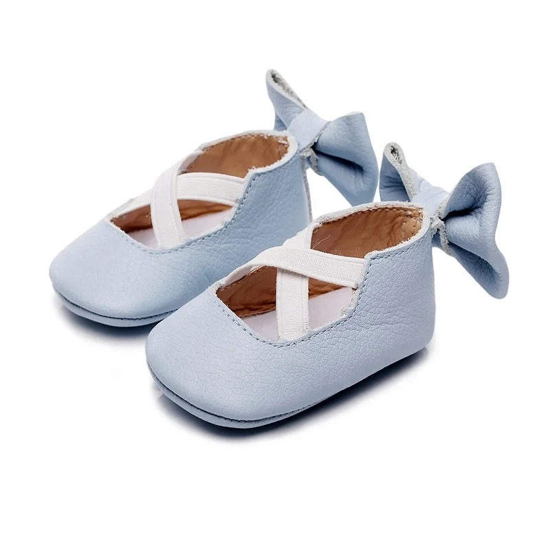 EVERTOP bow decoration pretty solid genuine leather baby girl dress shoes infant girl shoes