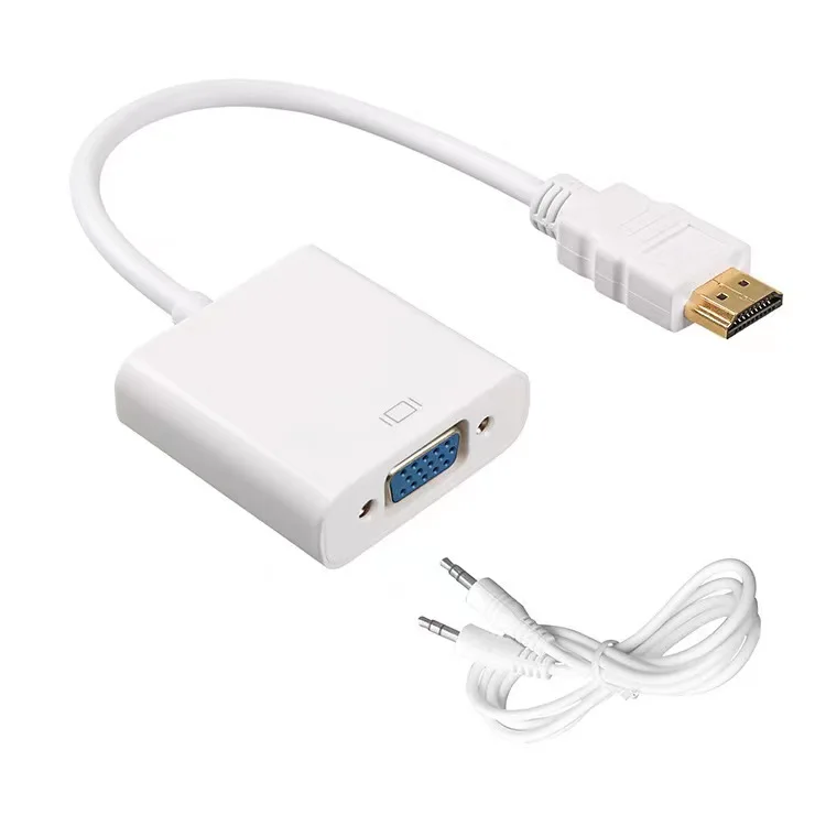factory Outlet HD cable with audio converter TV computer adapter cable HD-MI to VGA adapter cable
