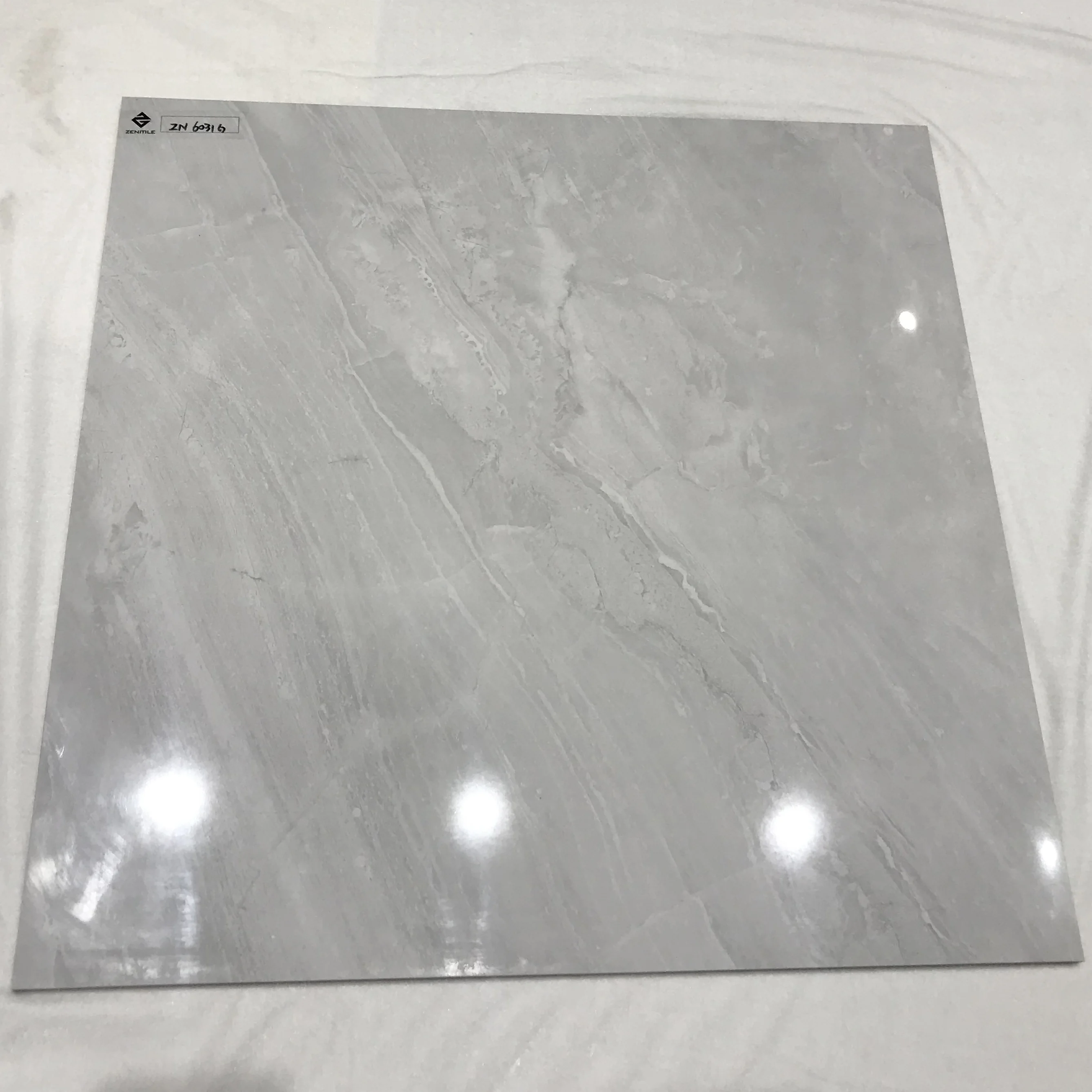 Excellent material customized 3D model design gray ceramic bathroom wall tile/glazed porcelain ceramic floor tile 600x600