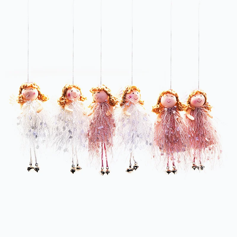 Christmas Decoration Standing Angel Decor Christmas Tree Ornaments Hanging Xmas Angel