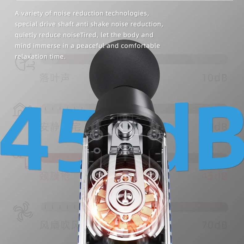 2024 Professional Sports Vibration Massage Gun Body Deep Tissue Muscle Fitness Portable Electric Fascial Massager