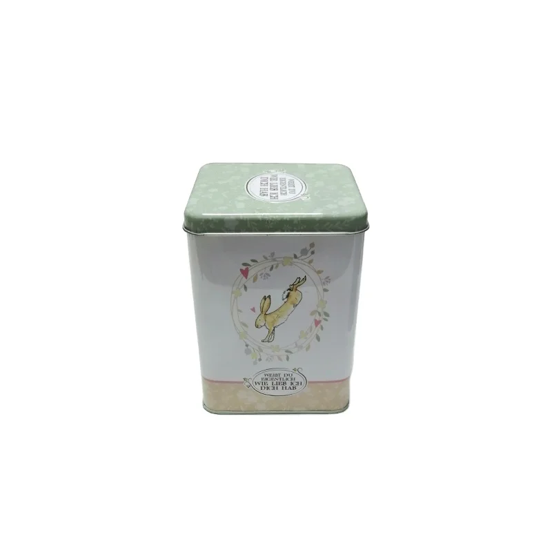 Mint green tin box exquisite printed packaging cans exquisite tea cans