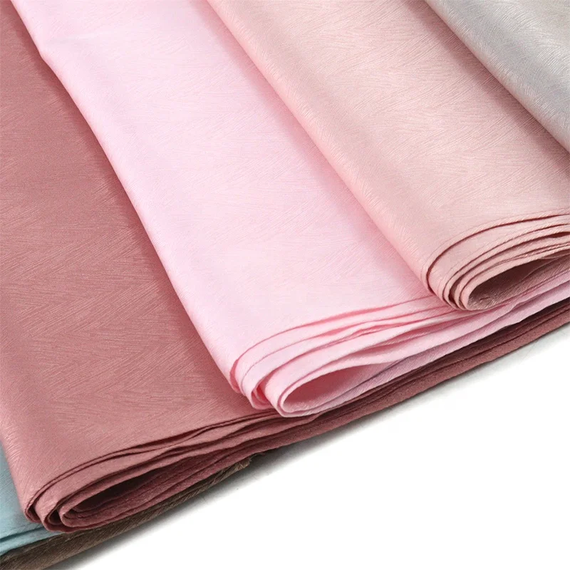 2022 premium crepe satin hijab solid color pleated silk scarf Muslim women neatly stitching shawl scarves and shawls