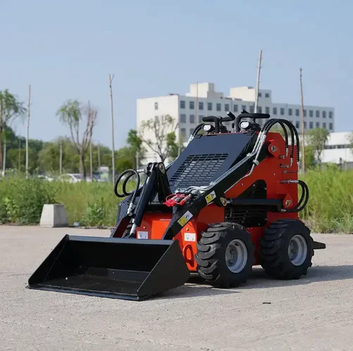 Mini Skid Steer Loader 1 Ton/ 1.2 Ton/ 1.6 Ton Hydraulic Joystick Front  Loader With Diesel Wheel Certified Farm Equipment