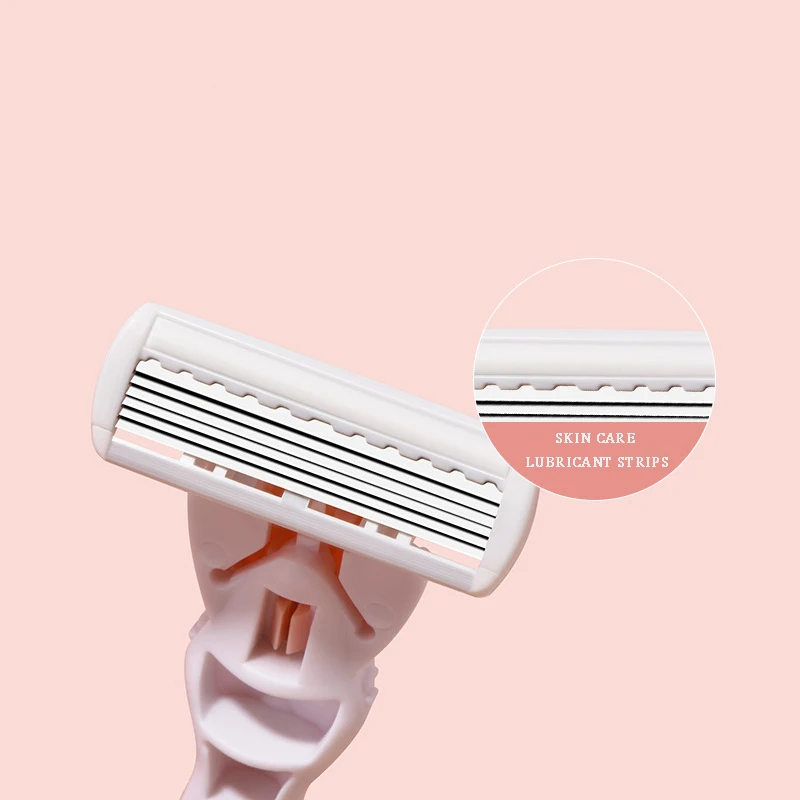 High Quality Six Blade Shaving Razors Armpit Hair Underarm Pubic Hair Trimmer Special Private Parts Hair Removal Instrument