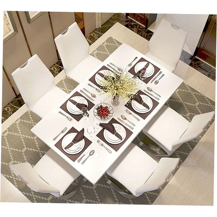 Mid Century Dinette Set Modern Dining For 4 6 8 Rustic Space Saving Square Room Sets Sturdy Three Piece Traditional