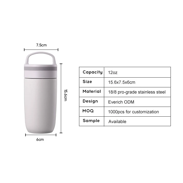 Wholesale Customization Logo Double Wall Vacuum Insulated Bottles Water Bottle with Handle Lid