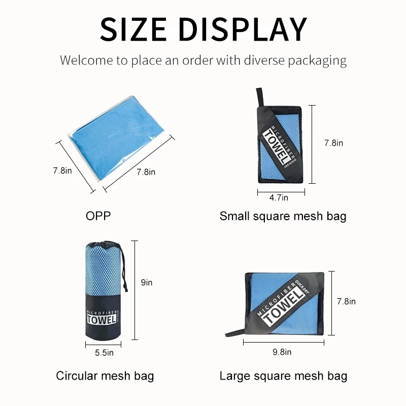 High quality embroidered microfiber pocket zipper sport towel custom logo best fitness yoga towel