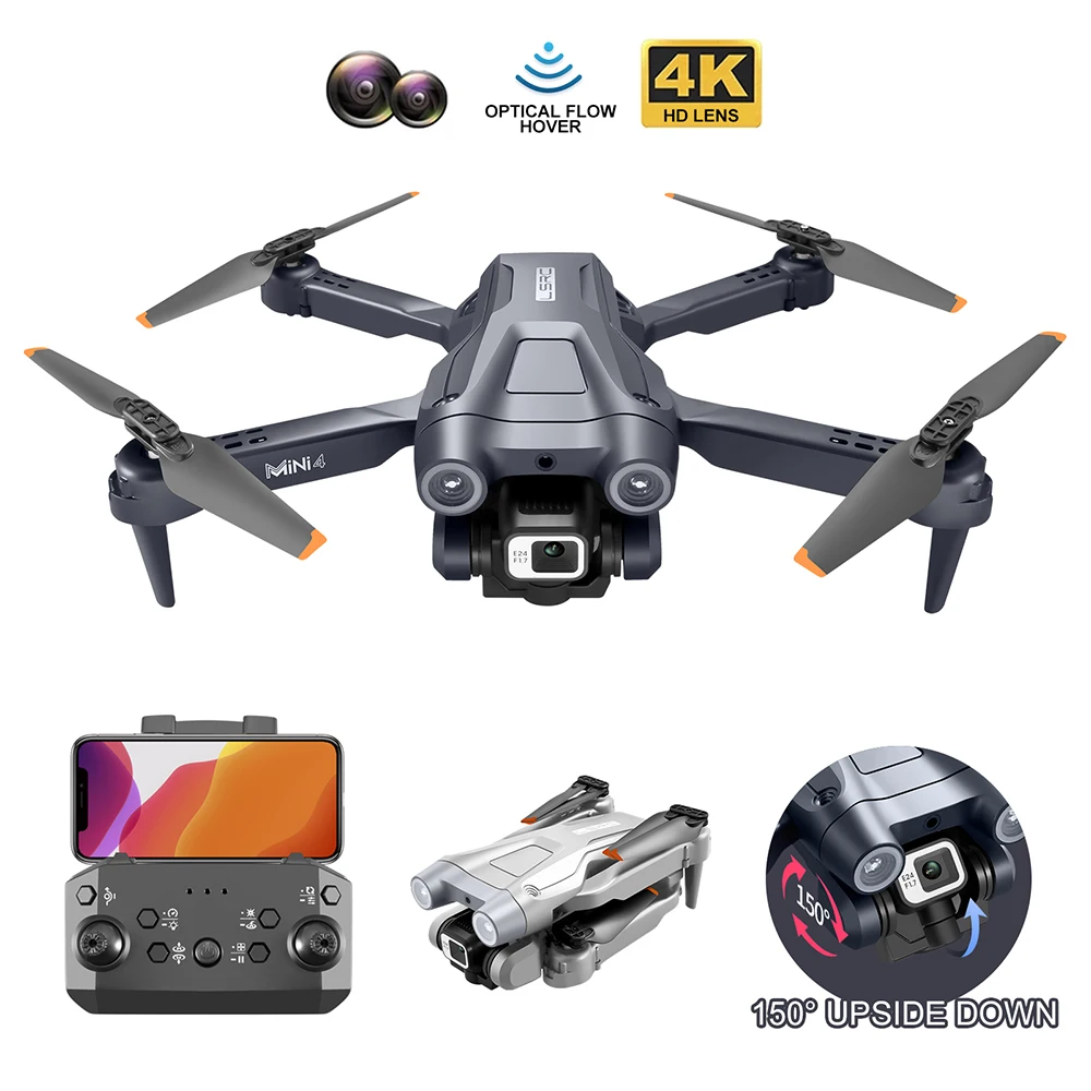Mini Drones Avoid Obstacle and 4k 1080P Due Camera WiFi FPV Altitude Hold Return RC Quadcopter Drones