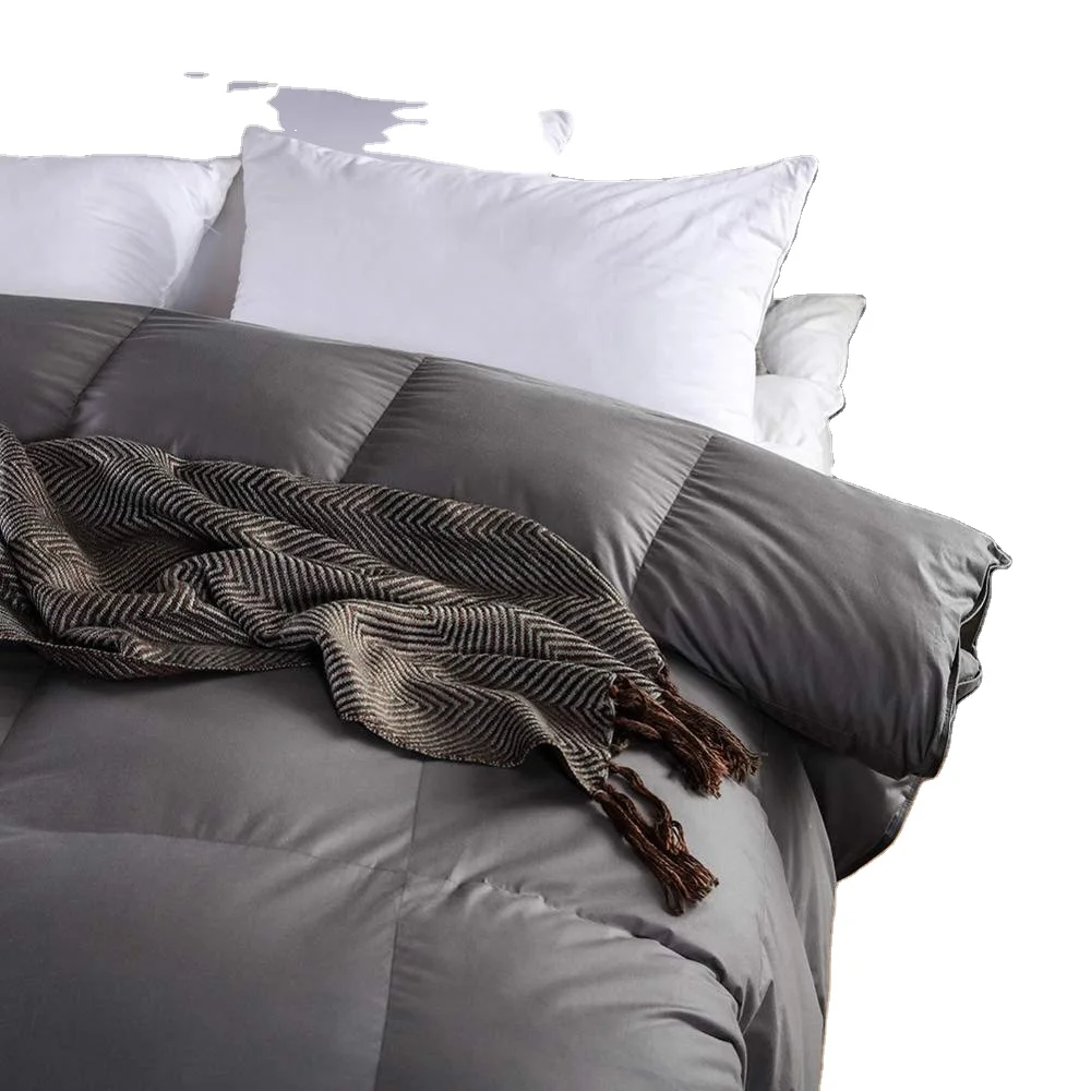 Comfortable solid color soft duck goose down quilt comforter duvet