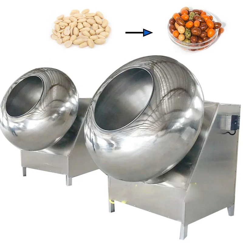 Commercial Industrial Automatic Dragee Polishing Machine Sugar Coated Dragee Machine