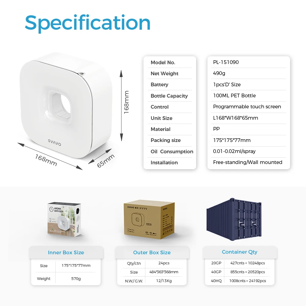 Wholesale Home Diffuseur De Parfum Wall Mounted Mini air Humidifier Aromatherapy Ultrasonic Essential Oil Aroma Diffuser
