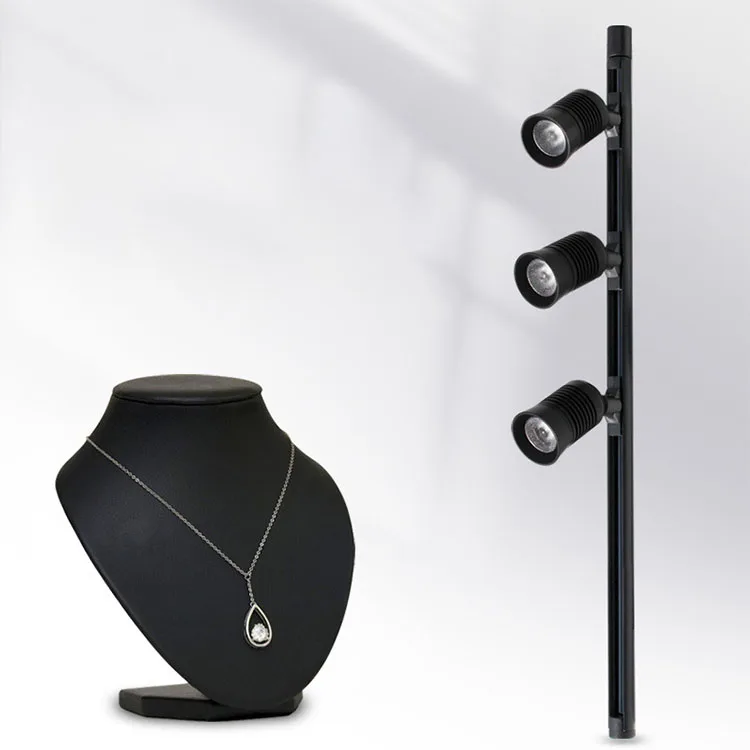 3W Black Customized Jewelry Showcase Light LED Cabinet Display Counter Lamp