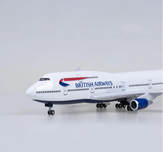 47cm British AIRLINES Boeing B747 1/160 ABS Model Airplane Plane 747 aircraft with led or without