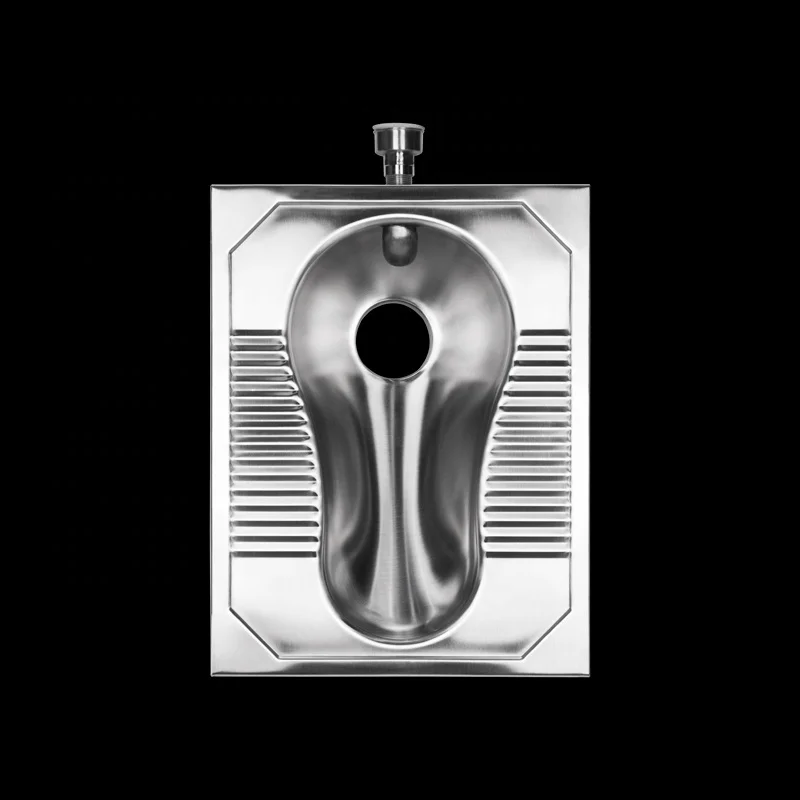 Wash down 304 stainless steel wc squat pan toilet for school toilets and washrooms