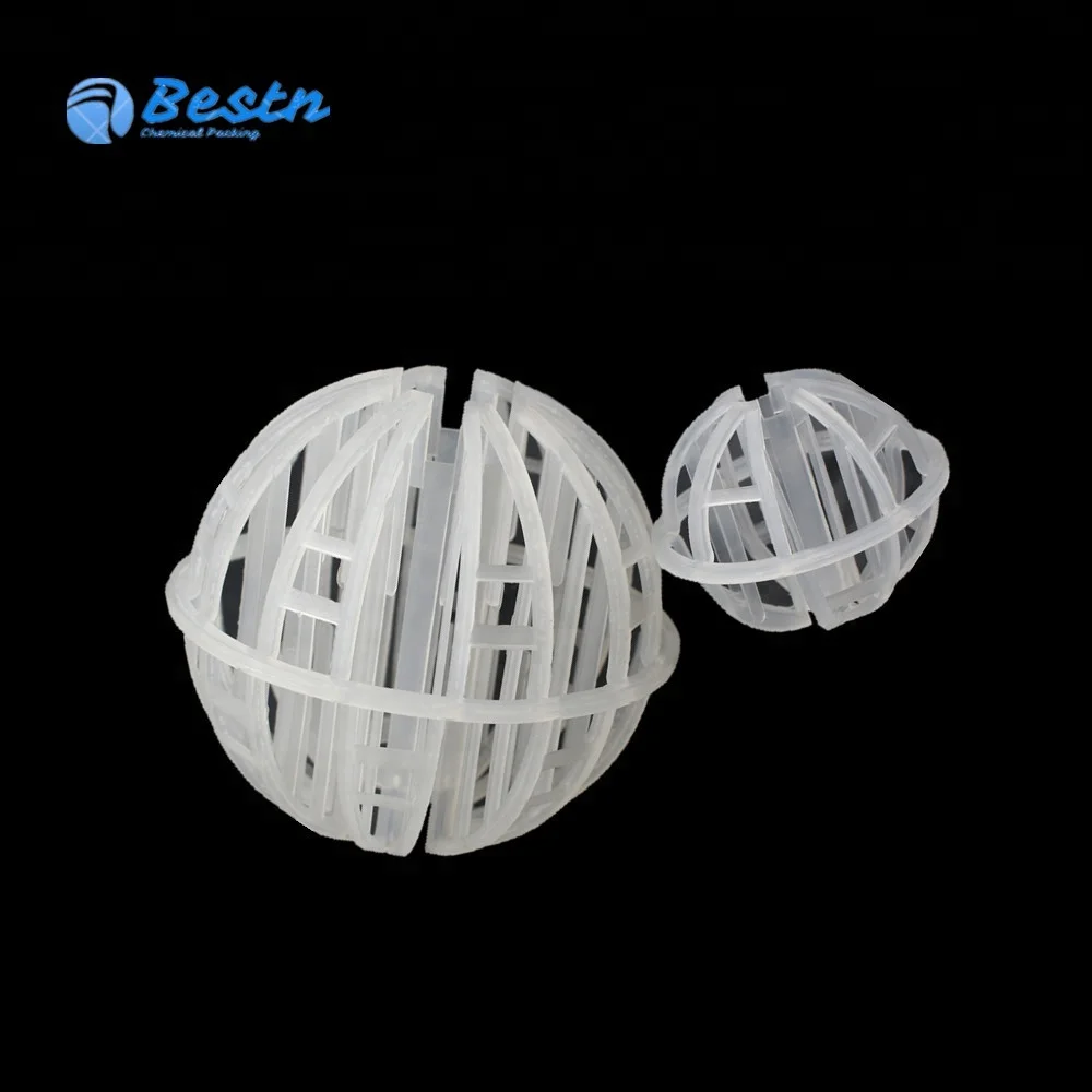 Plastic Polyhedral Hollow ball  tri-pack Ball