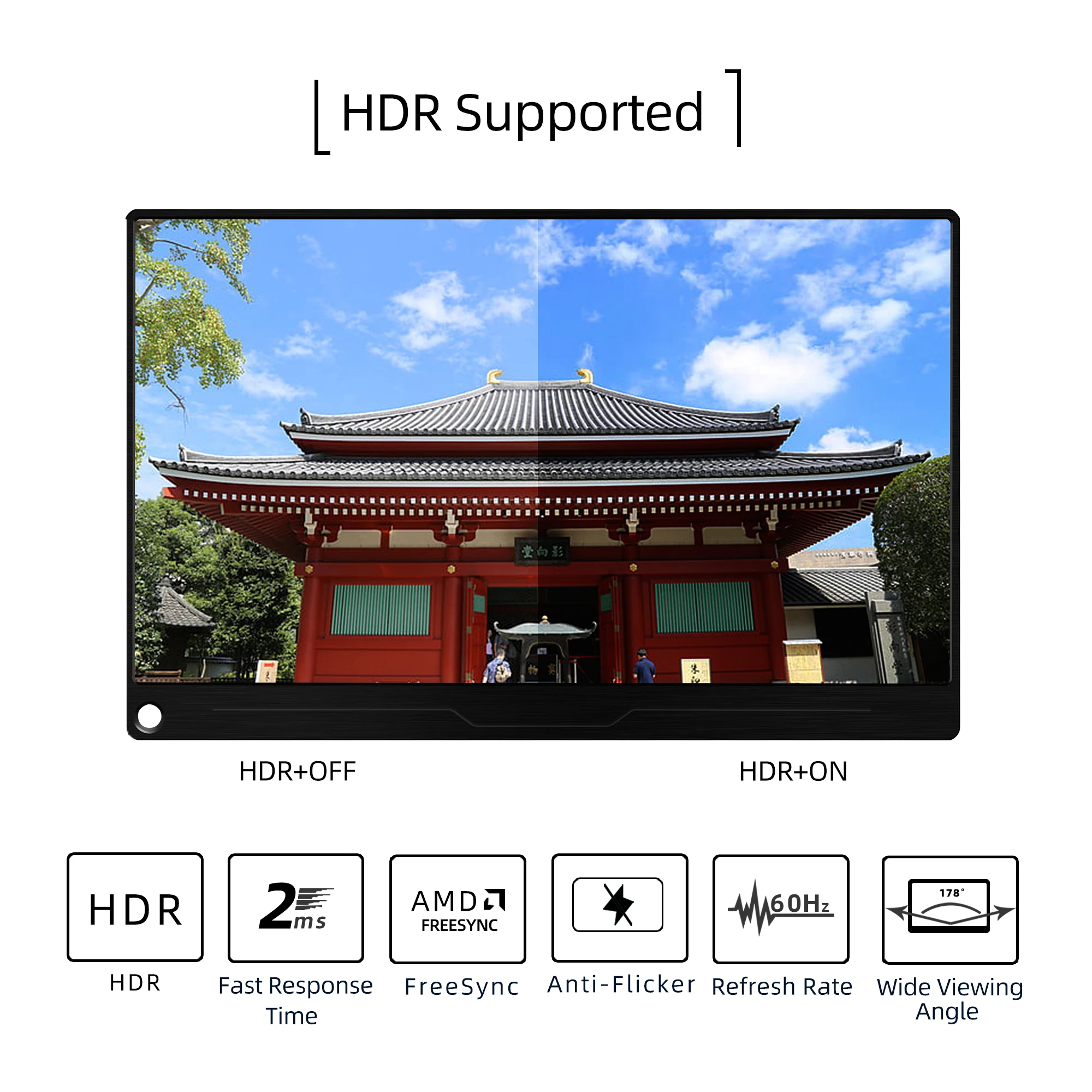 13.3 inch 1080P monitor portable cheapest portable monitor for laptop