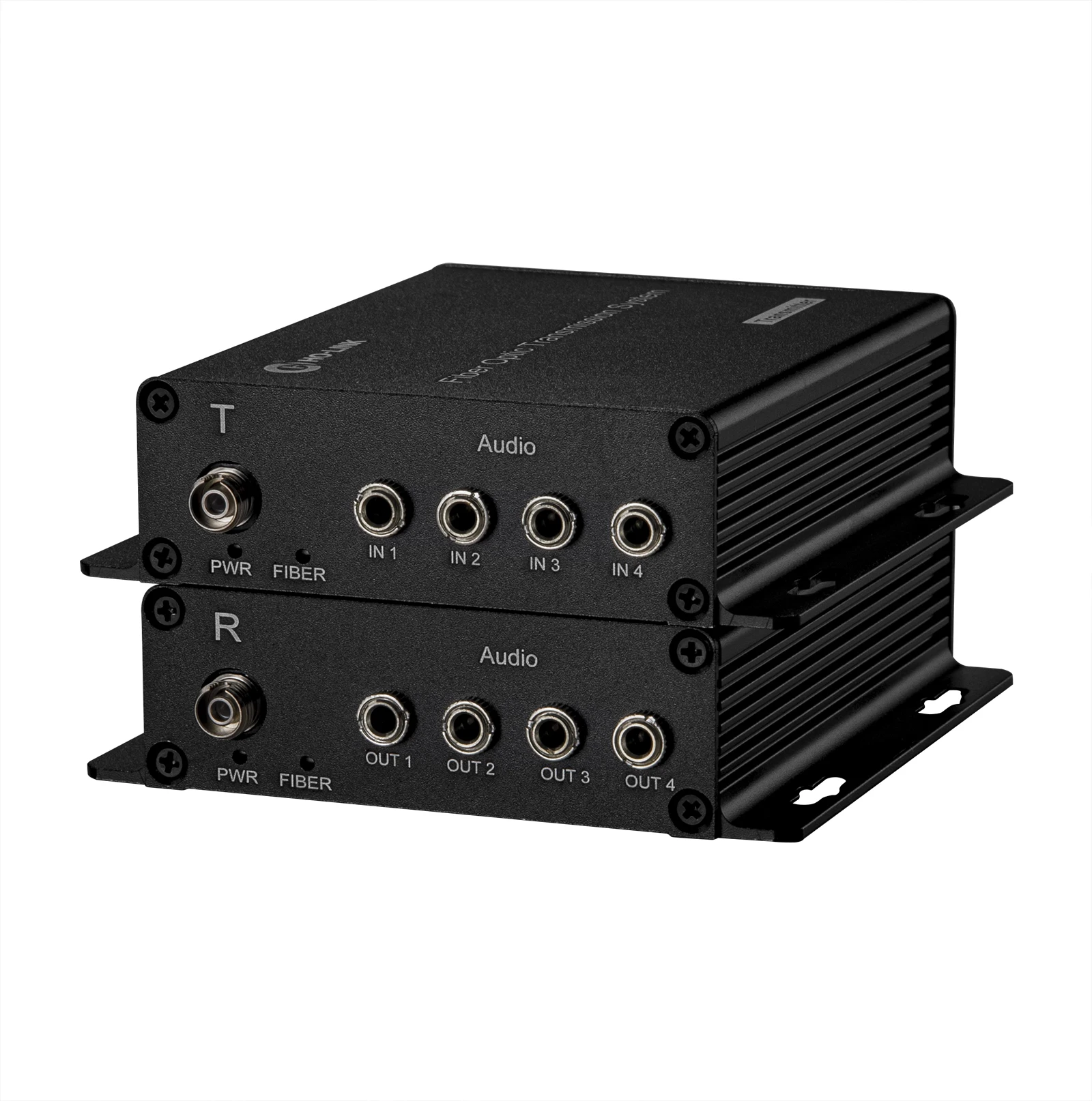 Broadcast Grade 4 CH Audio Multiplex Fiber Converter