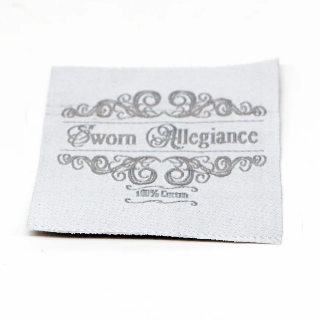 Wholesale Customized Private Design Woven Damask Logo Tag  Woven  Labels For Clothing