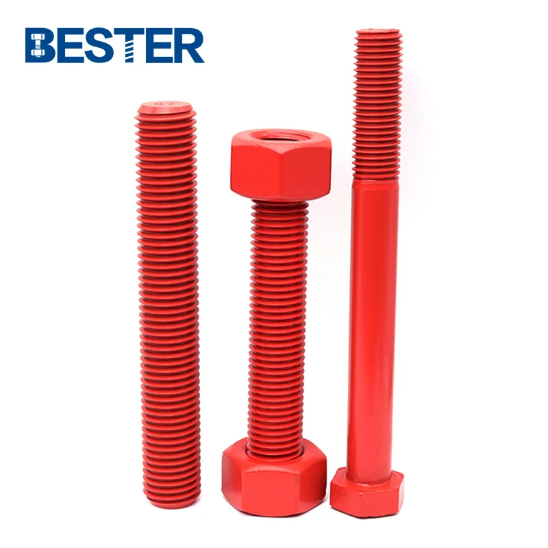 Cheap Price DIN976 DIN975 Factory High Strength Ceramic Fluorocarbon Coated A193 B7M B7 2H All Threaded Rod Stud Bolt