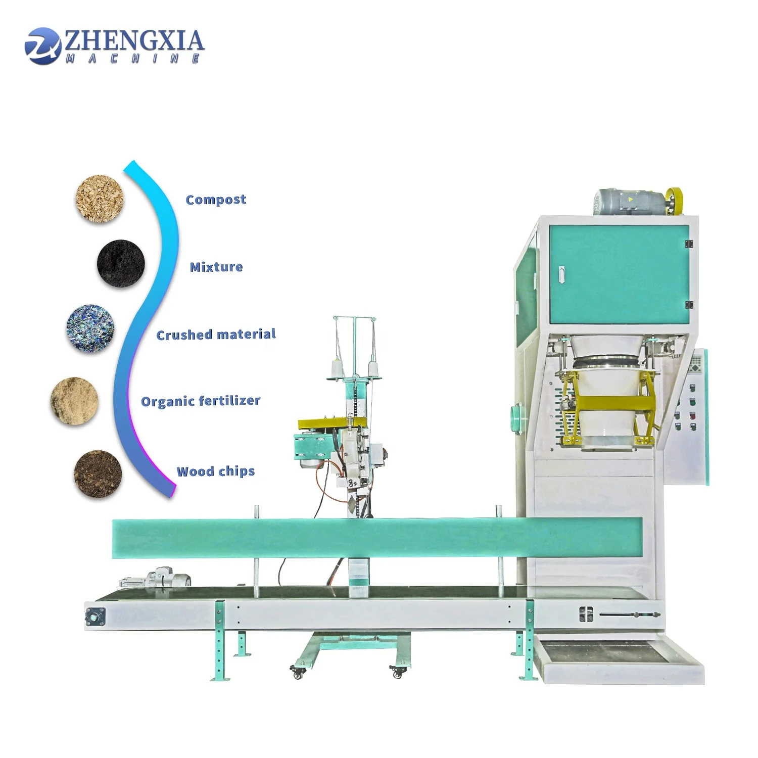 5kg 10kg 25kg 50kg Bag Paraffin Wax Soil Microbial Fertilizer Barite Gypsum Flakes Weighing Packing Machine