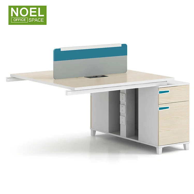 Modern Office Staff Table Workstation for 2/4/6/8 Person E1MFC High Standard Modular Office Furniture